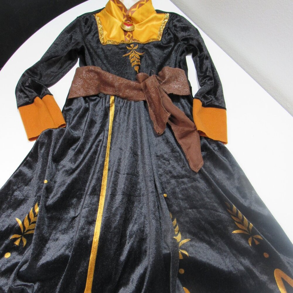 Disney FROZEN 2 Anna Halloween Costume Dress Girls S 4-6 Black Brown